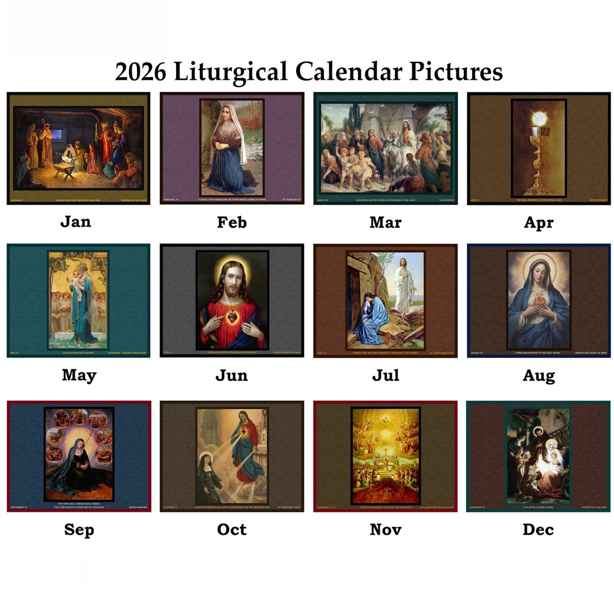 2026 Traditional Catholic Latin Mass Liturgical Calendar