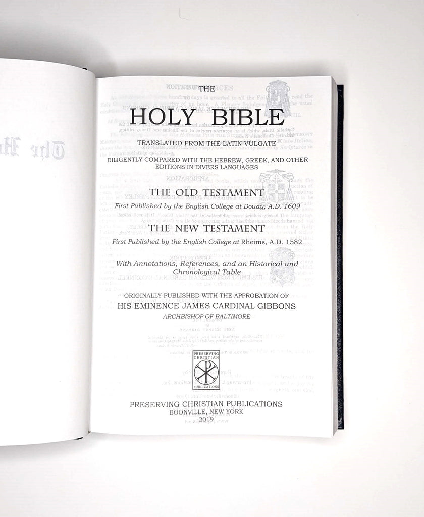 Douay Rheims Catholic Bible Hard Cover Latin Mass Helper Store Douay rheims catholic bible hard cover latin mass helper store
